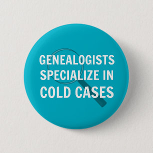 Genealogy Button (Teal)