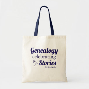Genealogy – celebrating all our stories tote bag