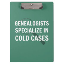 Genealogy Clipboard (Green)