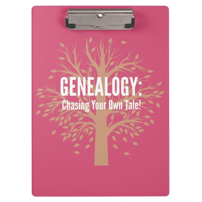 Genealogy Clipboard (Pink) (Front)