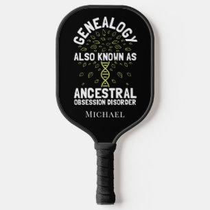 Genealogy Family Historian Personalized Pickleball Paddle