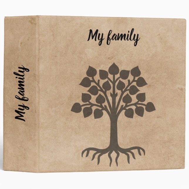 Genealogy Family Tree Binder (Front/Spine)