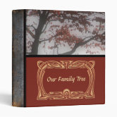 Custom Genealogy Record Book Binder