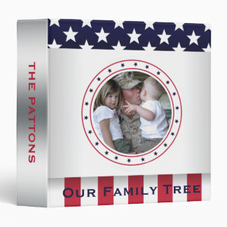Genealogy Family Tree Patriotic Photo Book Binder