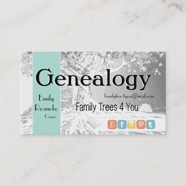 Family Tree Business Cards &amp; Profile Cards | Zazzle CA