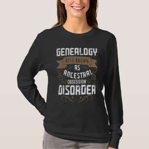 Genealogy Genealogist Ancestry Family Tree Roots D T-Shirt