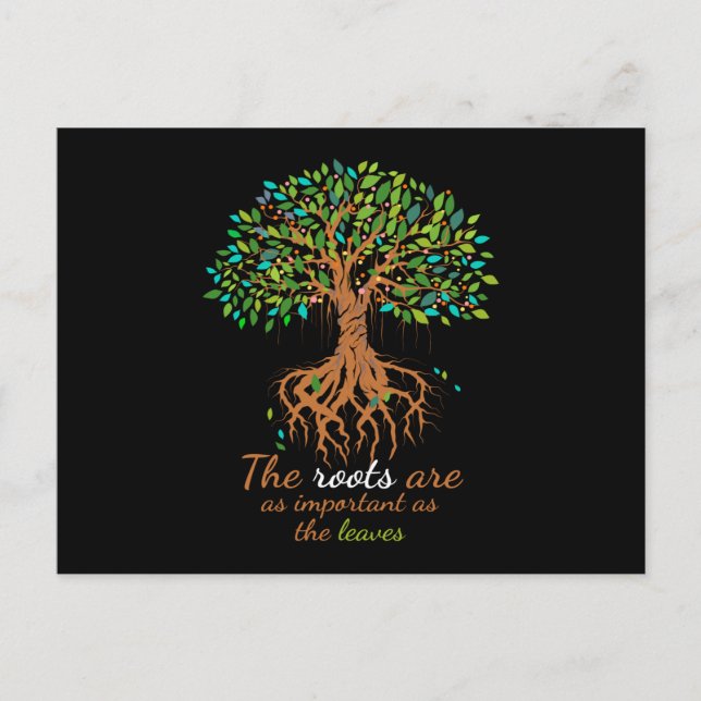 Genealogy Important as Leaves Dna Family Postcard (Front)