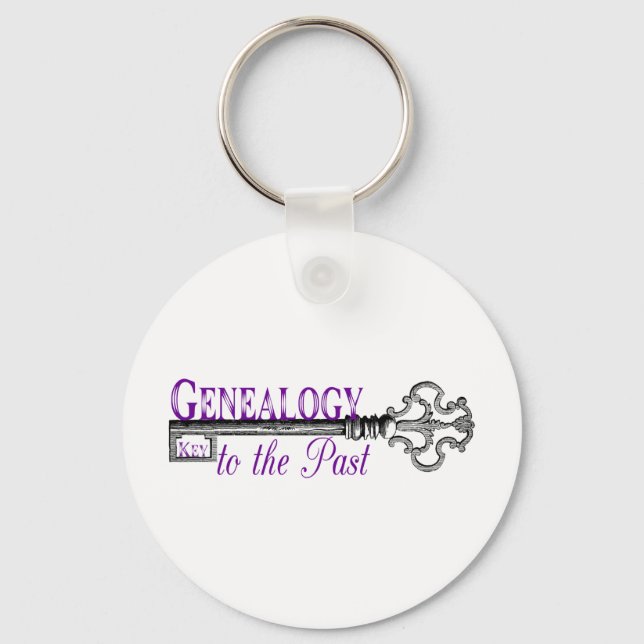 Genealogy Key to Past Keychain (Front)