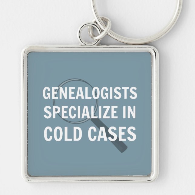 Genealogy Keychain (Blue) (Front)
