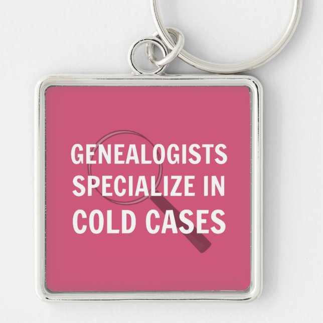 Genealogy Keychain (Pink) (Front)