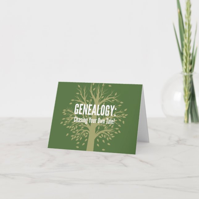 Genealogy Notecards (Green) (Front)
