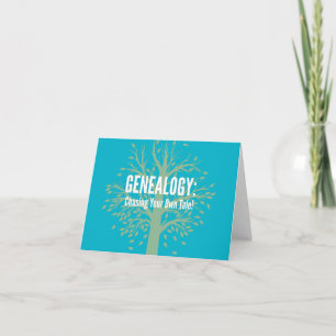 Genealogy Notecards (Teal)