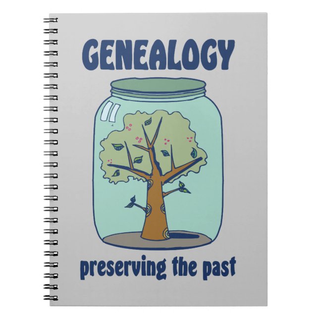 Genealogy Preserving The Past Notebook (Front)