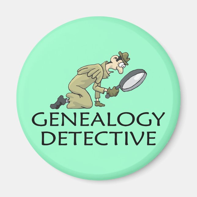 Genealogy Private Detective Magnet (Front)