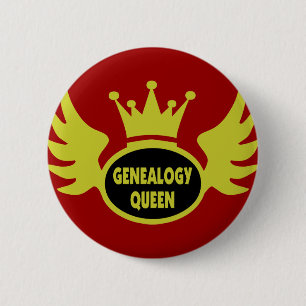 Genealogy Queen 2 Inch Round Button