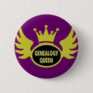 Genealogy Queen 2 Inch Round Button