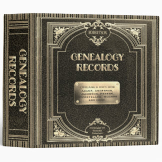 Genealogy Records Family Edition 3 Classeur de bag