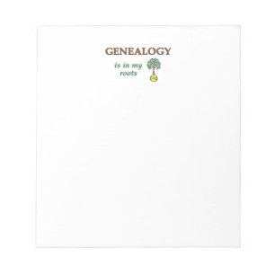 Genealogy Roots Notepad