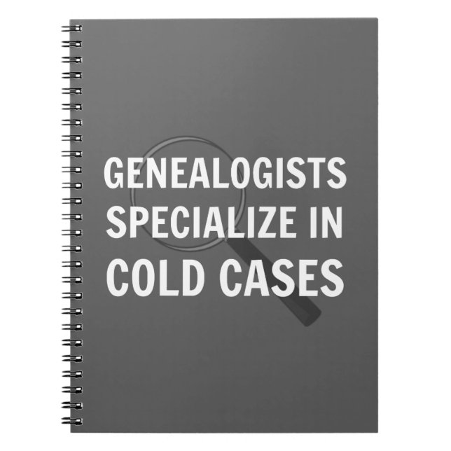 Genealogy Spiral Bound Notebook (Gray) (Front)