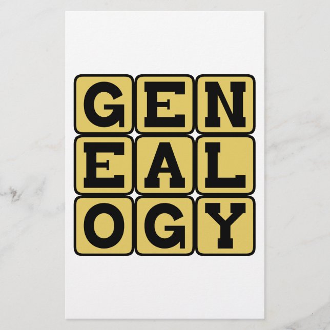 Genealogy, Study of Family Trees (Front)