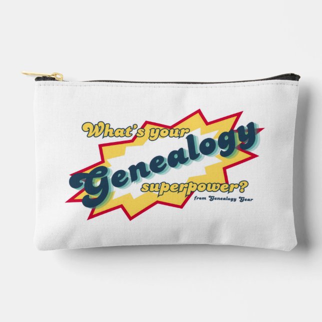 Genealogy Superpower Accessory Pouch (Front)