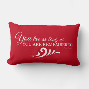 Genealogy Throw Pillow (Red)