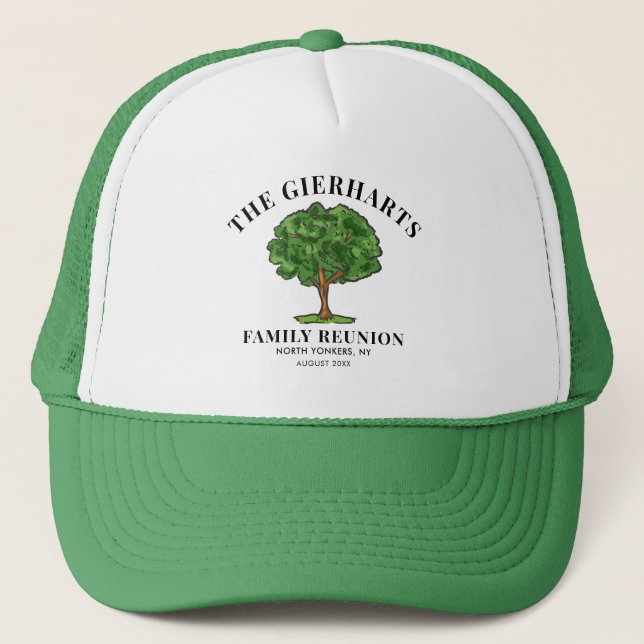Genealogy Tree Family Reunion Cousins Matching Trucker Hat (Front)
