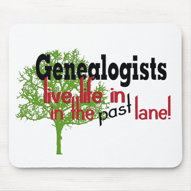 Genealogy Tree With Quote Mouse Pad (Front)
