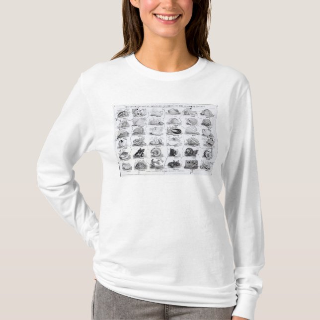 Genera of Shells jigsaw, pub. by W. Edwards T-Shirt (Front)