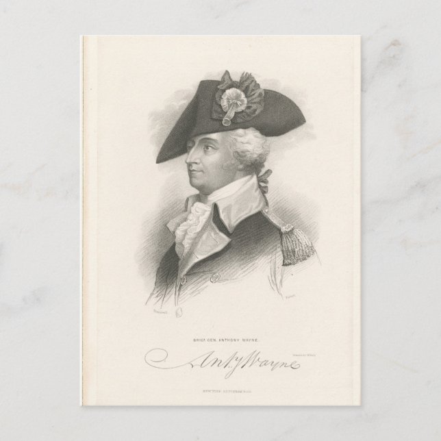 General Anthony Wayne Postcard (Front)
