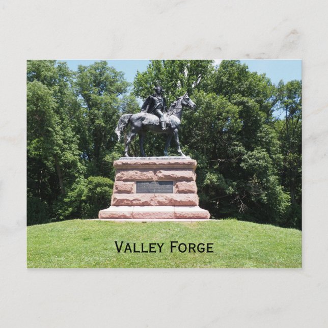 General Anthony Wayne statue Postcard (Front)