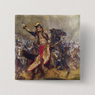 General Antoine-Charles-Louis Lasalle 1912 2 Inch Square Button