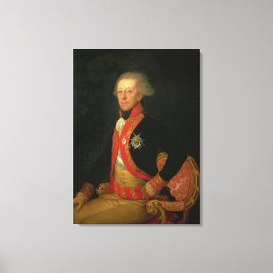 General Antonio Ricardos  c.1793-94 Canvas Print