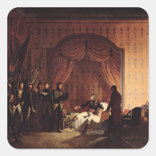 General Bonaparte  Captured Austro-Sardinian Square Sticker (Front)