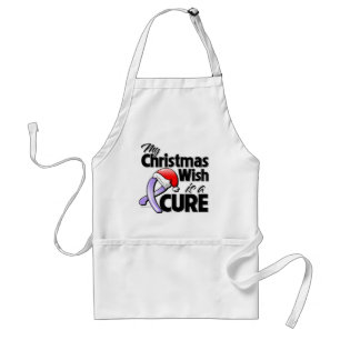 General Cancer My Christmas Wish is a Cure Standard Apron