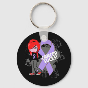 General Cancer Sucks Keychain