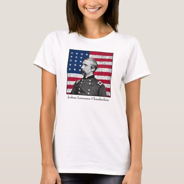 General Chamberlain and The American Flag T-Shirt (Front)