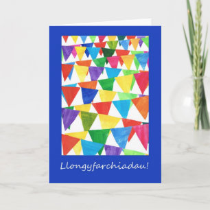 General Congratulations Card: Welsh Greeting Card