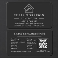 General Construction Black Silver QR Code