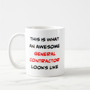 general contractor, awesome coffee mug
