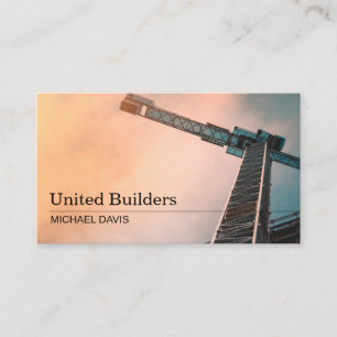 General Contractor Builder Manager Construction Bu Business Card