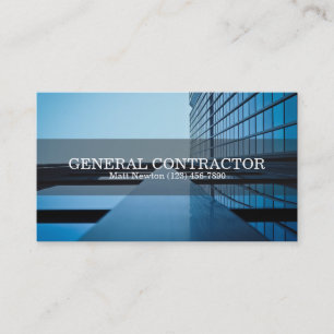 General Contractor Builder Manager Construction Business Card