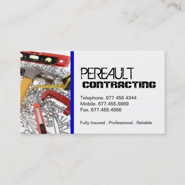 GENERAL CONTRACTOR BUSINESS CARD (Front)