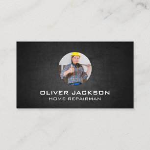 General Contractor Home Repairman Construction Business Card
