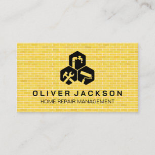 General Contractor Tools Home Renovations Business Card