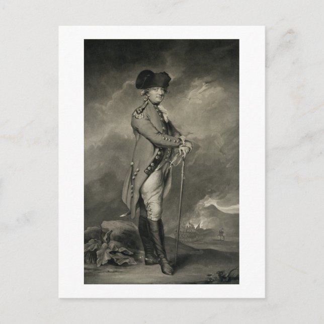 General Cornwallis (1738-1805) engraved by John Jo Postcard (Front)