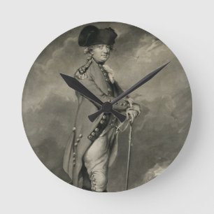 General Cornwallis (1738-1805) engraved by John Jo Round Clock