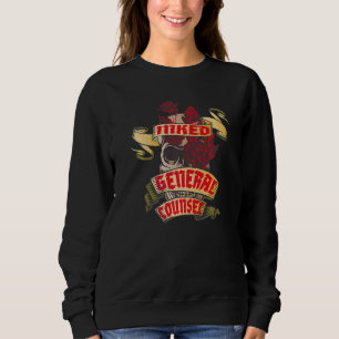 General Counsel Inked Skull & Red Roses Tattoo Sweatshirt
