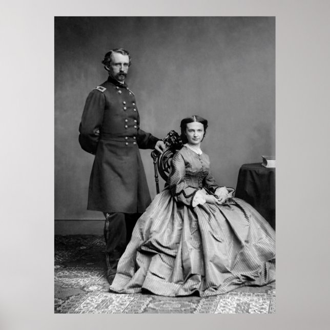 General Custer and His Wife Libbie Poster (Front)