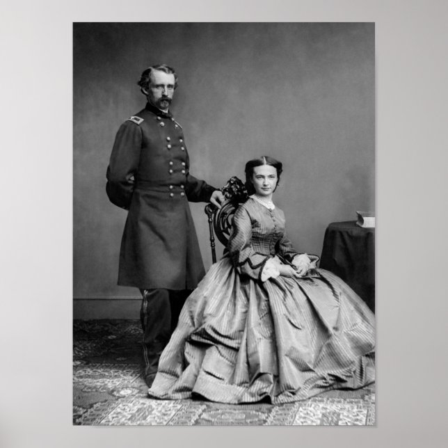 General Custer and His Wife Libbie Poster (Front)